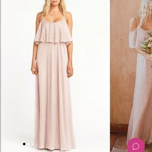 NWT Show me your MuMu Caitlin ruffle maxi XS